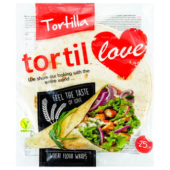 Тортилья Tortillove пшенична 25см 60 г х 4 шт (5904405401262)