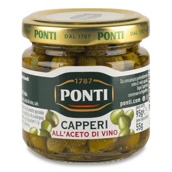 Каперси Ponti в винному оцті (95г)