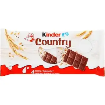 Батончик Kinder Chocolate шоколадний з злаками 96 г