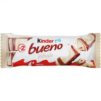 Шоколадний батончик Kinder Bueno White 39 г