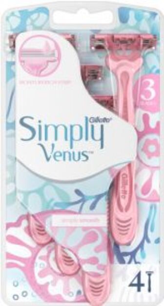 Станок Venus Simply 3 одноразовий 4шт
