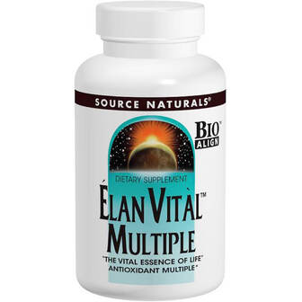 Мультивітаміни, Elan Vital Multiple, Source Naturals, 90 таблеток