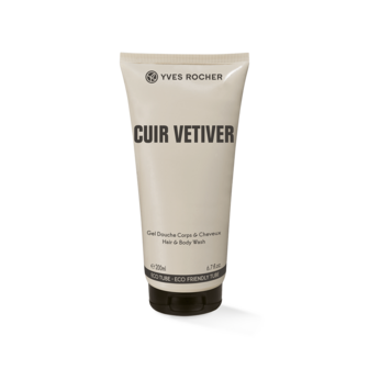 Парфумований гель для тіла та волосся Кюір Ветивер Yves Rocher Cuir Vetiver, 200 мл