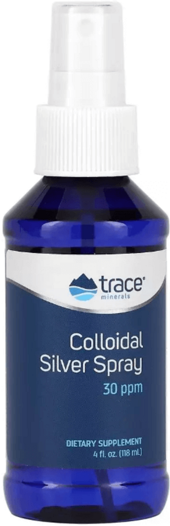 Колоїдне срібло, Colloidal Silver Spray, Trace Minerals, 118 мл