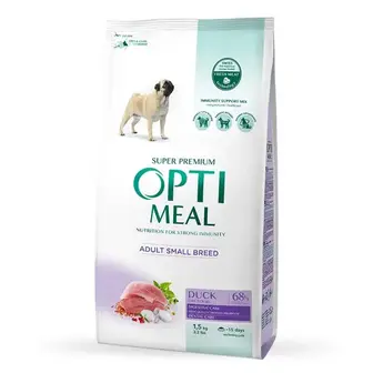 Сухий корм для собак Optimeal Small Breed Adult 1,5 кг - качка