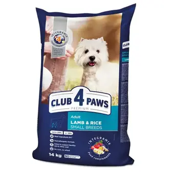 Сухий корм для собак Club 4 Paws Premium 14 кг - ягня та рис