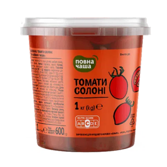Томати «Повна Чаша»® солоні, 600г (600г)