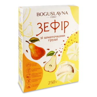 Зефір «Богуславна» зі шматочками груші, 230г (230г)