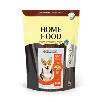 Сухий корм для собак Home Food Healthy Skin and Shiny Coat Adult Medium 1,6 кг - індичка та лосось