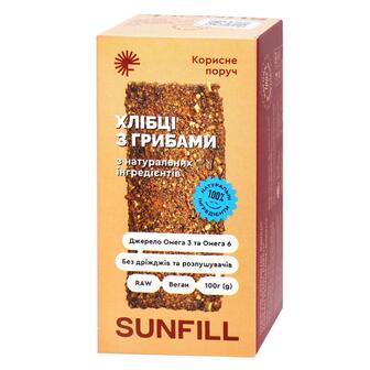 Хлібці З грибами Sunfill 100 г