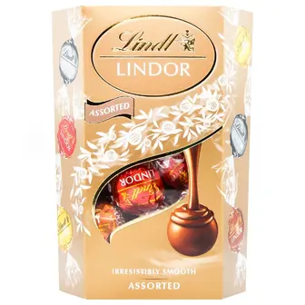 Цукерки шоколадні Lindor Assortiment Lindt 200 г