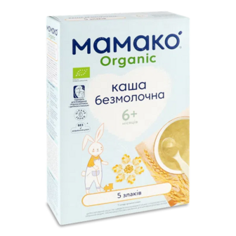 Каша 5 злаків Мамако Organic безмолочна (200г)