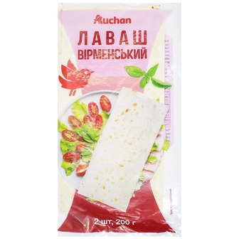 Лаваш Auchan Вірменський 2 шт му 200 г