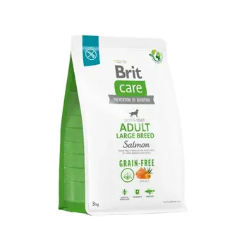 Сухий корм для собак великих порід Brit Care Dog Grain-free Adult Large Breed беззерновий | (лосось) 3 кг