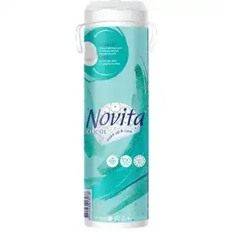 Ватні диски Novita Delicate косметичні 100 шт.
