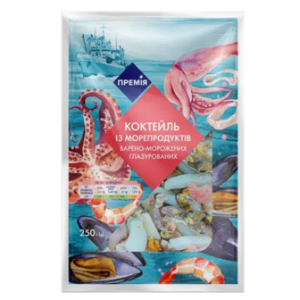 Коктейль морський «Премія»® варено-морожений, 250г (250г)