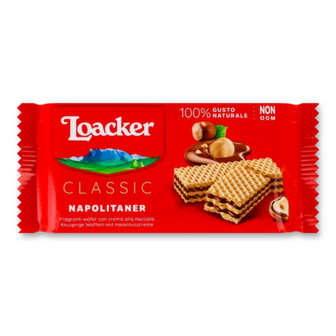 Вафлі Loacker Classic Napolitaner з горіховою начинкою