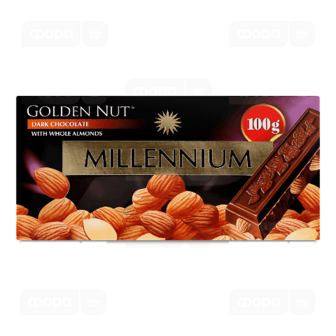 Шоколад чорний Millennium Golden Nut з мигдалем