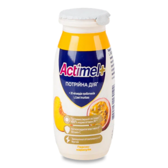 Продукт кисломолочний Actimel Персик-маракуйя 1,4%