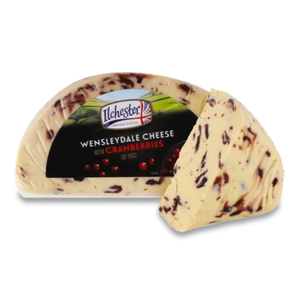 Сир Ilchester Wensleydale англійський з журавлиною 43%