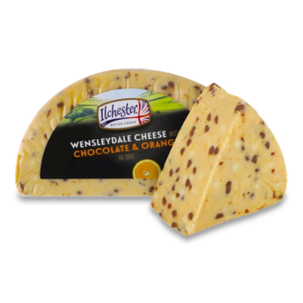 Сир Ilchester Wensleydale англійський з шоколадом та апельсином 42%