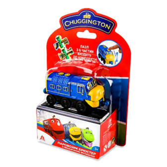 Іграшка Chuggington Паровозик Брюстер +пазл