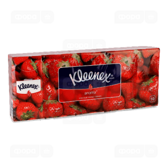 Хустинки носові Kleenex Veltie Полуниця