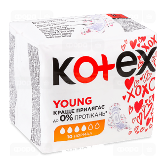 Прокладки гігієнічні Kotex Young Normal