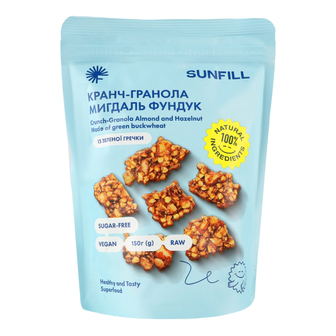 Кранч-гранола мигдаль-фундук Sunfill 150 г