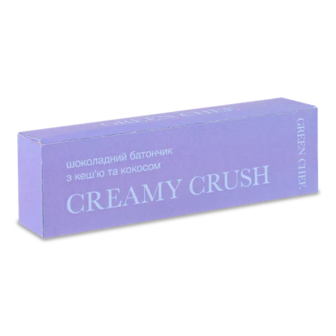 Батончик Green Chef Creamy crush з кеш'ю і кокосом