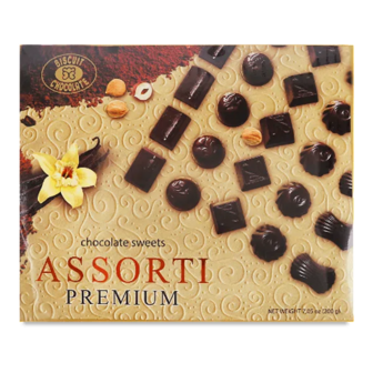 Цукерки Бісквіт-Шоколад Assorti Premium шоколадні