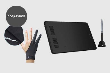 Рукавичка Huion Artist Glove в подарунок до планшетів Huion!