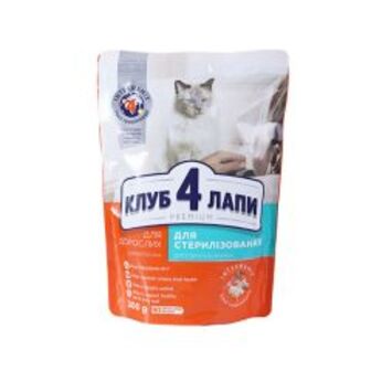 Корм сух.стер.кот Club 4Paws Пр.300г