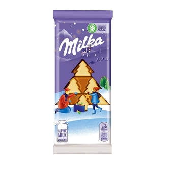 Шоколад 100г Мilka Sweet Winter з білим шоколадом 