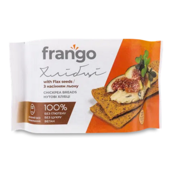 Хлібці Лавка традиц Frango нутові з насінням льону, 100г (100г)