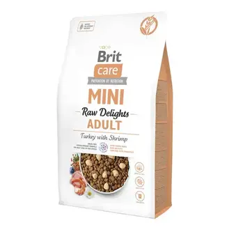 Сухий корм для собак Brit Care Mini Raw Delights 2 кг - індичка та креветка