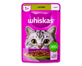 Корм для котів Whiskas з ягням в желе (85г)