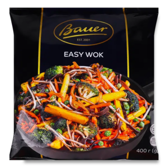 Суміш овочева Bauer Easy Wok швидкозаморожена