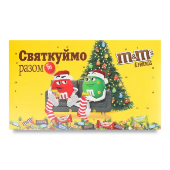 Набір подарунковий M&M's Friends Різдвяний календар