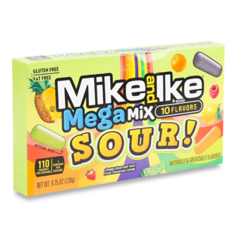 Драже Mike and Ike Mega Mix Sour фруктові кислі