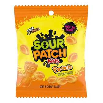 Цукерки Sour Patch Kids персик жувальні