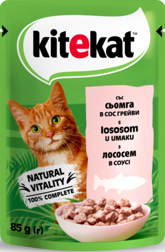 Корм Kitekat з лососем для котів 85г