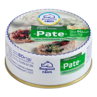 Продукт з ікри тріски з копченою скумбрією Pate