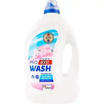 Гель для прання Pro Wash Весняна свіжість універсальний 4 кг