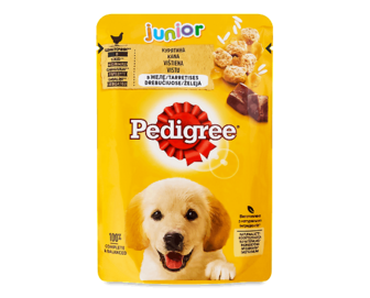 Корм для цуценят Pedigree з куркою та рисом в желе