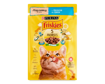 Корм для котів Friskies з лососем в підливці