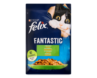 Корм для котів Felix Fantastic з кроликом в желе