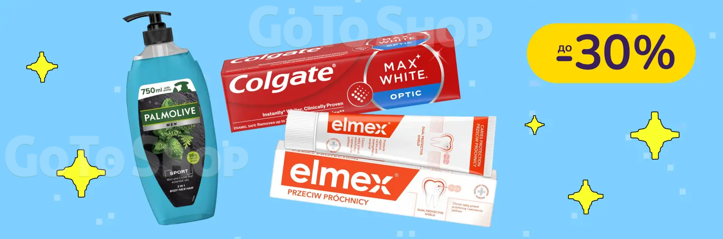 До -30% на засоби для догляду за тілом та зубами Palmolive і Colgate