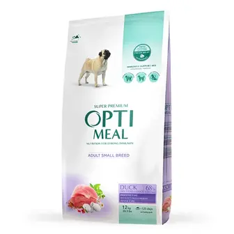 Сухий корм для собак Optimeal Adult Small Breed 12 кг - качка