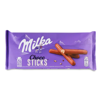 Печиво Milka Choco sticks в молочному шоколаді, 112г